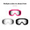 Windproof Kids Riding Glasses With Adjustabe Strap-pink gray 6