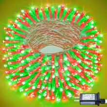 Karácsonyi kültéri fényfüzér piros zöld 300 láb 300 LED