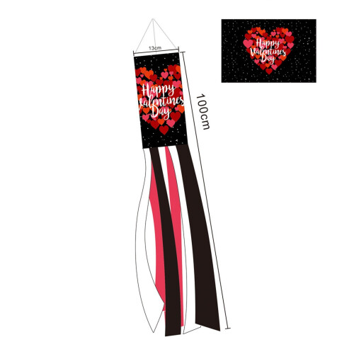 Windsack zum Valentinstag, Polyester, 1 Stück