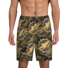 Men's short pajama pants with football team logo
