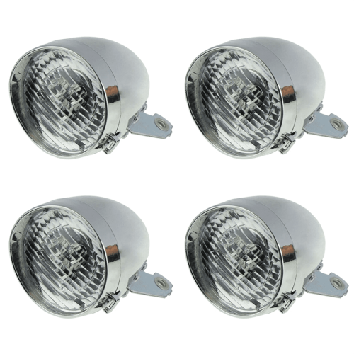 Βάση μπροστινού φωτός ποδηλάτου Retro3LED4X