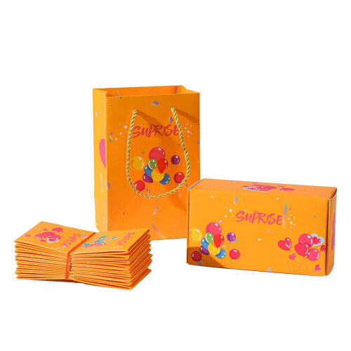 Christmas Gift Box Red Envelope Folding Bounce Yellow 2