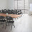 Ensemble de chaises pliantes portables en plastique avec structure en acier 5