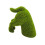 Christmas dog statue flocking moss garden decor 1 piece 3