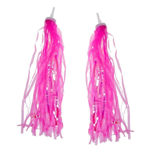 Panier avant de vélo pour filles avec rubans à pompons 1