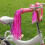 Panier avant de vélo pour filles avec rubans à pompons 5