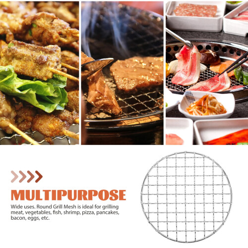 Bærbar grillmåtte i rustfrit stål til trækulsgrilltilbehør 2