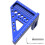 Règle de mesure 3D multi-angles en alliage d'aluminium, métrique, 1 pièce 4