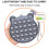 Educational Squishy Popper Grey Silicone Toy 1