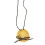 Strohhut-Halskette. Zarter femininer Schmuck-B 1