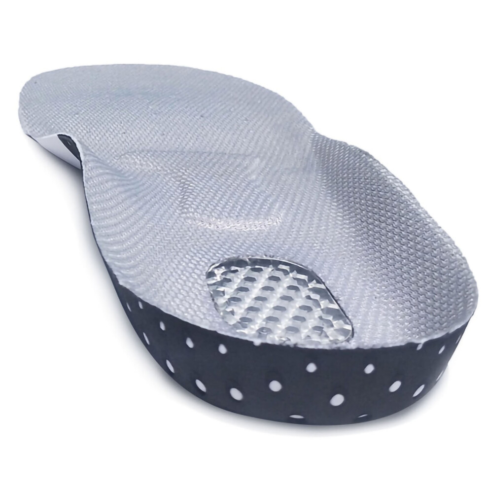 Black Men's Silicone Sports Insoles, Shock Absorption
