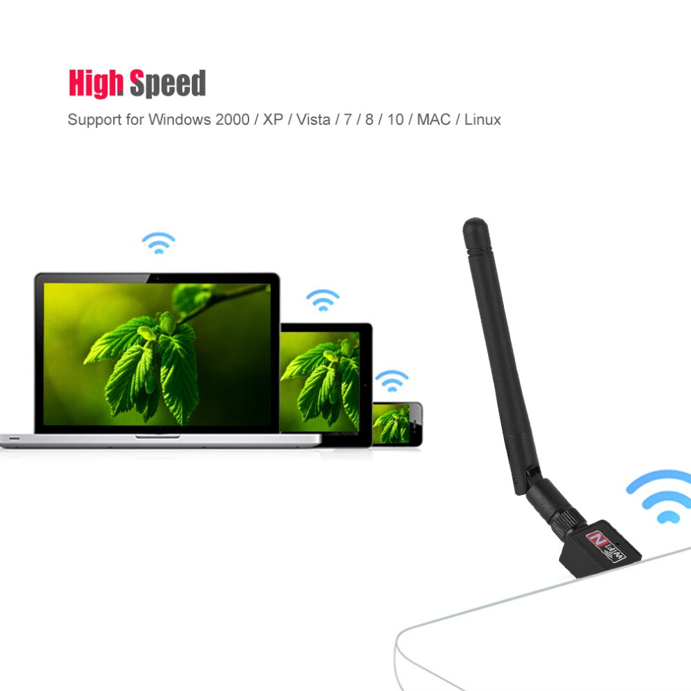 2.4Ghz Mini Wifi Dongle 300Mbps 7340572821454