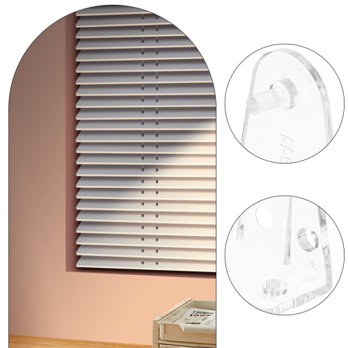 Clips de fixation transparents pour rideaux et stores (4 pièces) 1