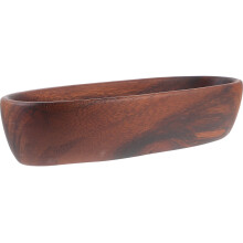 Plateau de service en bois d'acacia pour les amuse-gueules et les salades