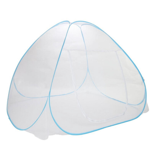 Folding Mosquito Net Portable Pop-Up Tent with Floor White 1