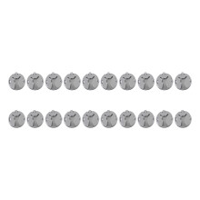 Sophisticated French Round Cufflinks 17.5mm Silver Polished