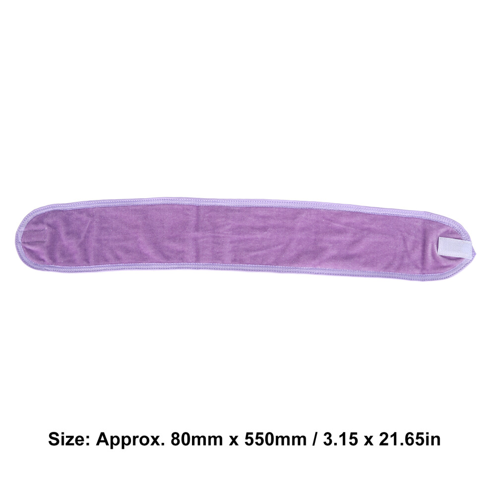Purple Spa Headband For Makeup & Bath