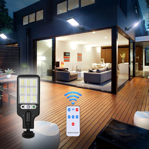 Solcellsgatubelysning utomhus IP65 Rörelsesensor LED