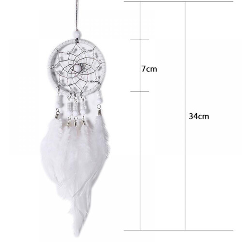 Handmade dream catcher wall hanging with feathers 2