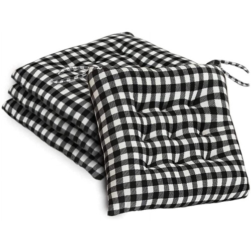 Μαξιλάρι εξωτερικού χώρου Buffalo Plaid μαύρο άσπρο