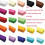 Serpentinas de Papel Crepom, 21 Cores, 20x3,2 Polegadas, 30 Folhas 2