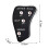 Baseball umpire clicker black 4-wheel counter 5