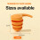 Silicone Sleep Ear Plugs Noise Reducing Waterproof Orange 5