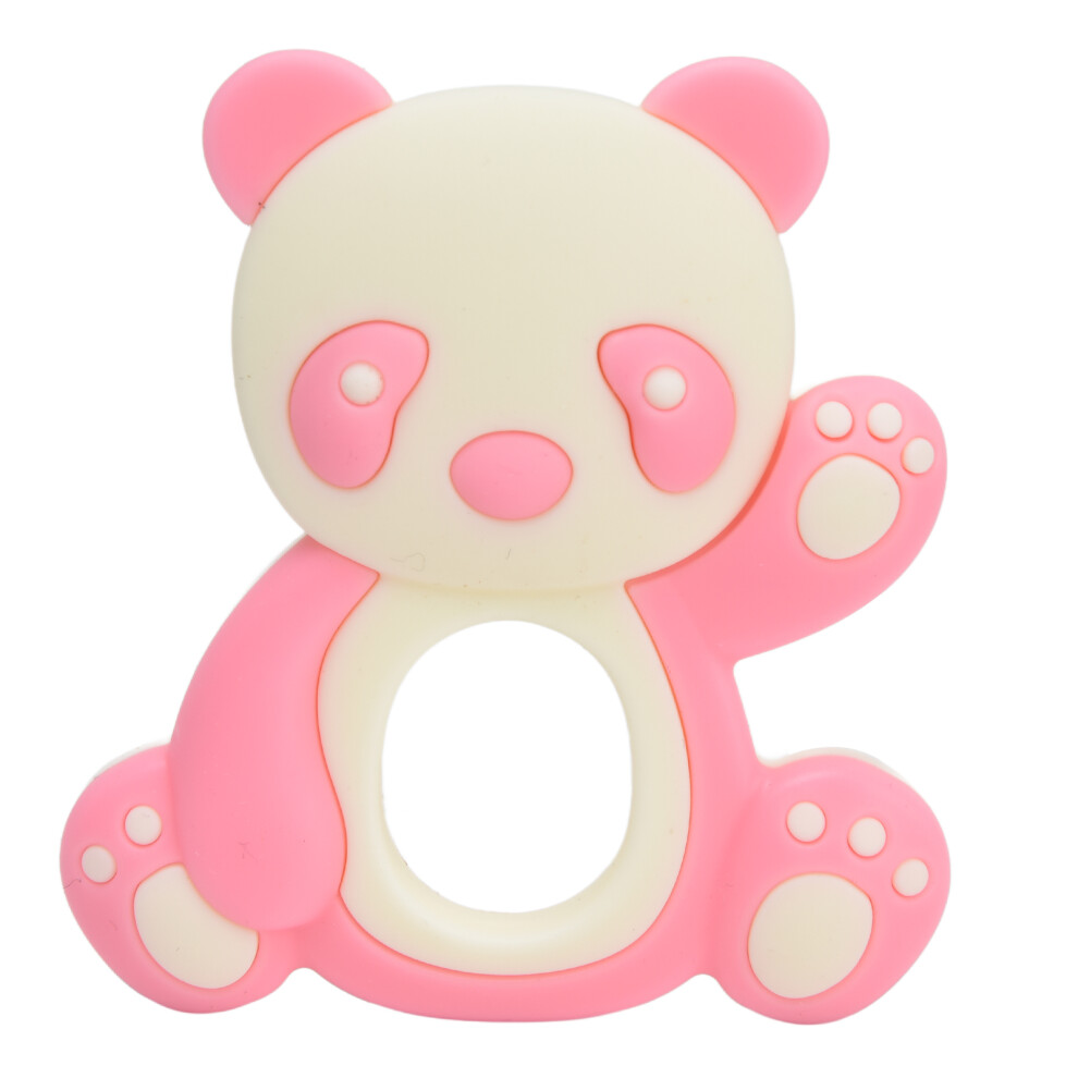 Silicone Teether Panda Design Pink