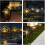 Solar-powered lawn light string outdoor decorative 5