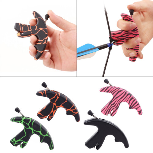Compound Bow Thumb Trigger Release Aid 3-Finger Grip 1