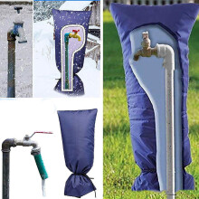 Capa protetora para torneira externa, resistente ao congelamento, espessa e reutilizável, ideal para o inverno.