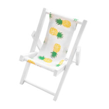 Chaise de plage en bois à motif ananas (1 pièce)