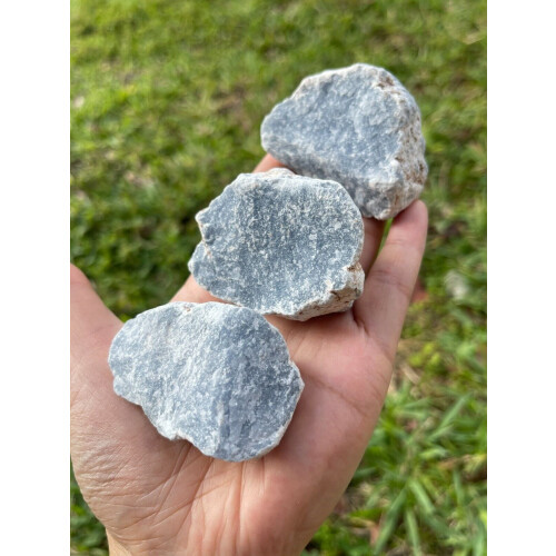 Angelite raw stone natural 2-3 inch