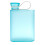 Sport kulacs üveg lapos 500ml 1