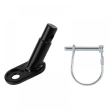 Bicycle Trailer Hitch Connector with Silver Lock Ring