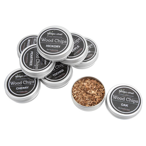 Whiskey wood chips smoking kit 8 pieces 1