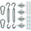 Kit de fixation pour voile d'ombrage rectangulaire 8 pièces 1