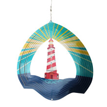 3D Rotating Wind Chime Stainless Steel 12 Inch