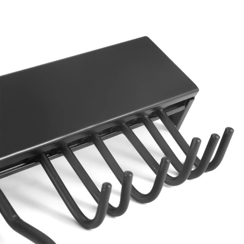 Black 304 Stainless Steel Kitchen Knife Rack 40cm 2