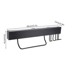 40cm Black 304 Stainless Steel Wall Knife