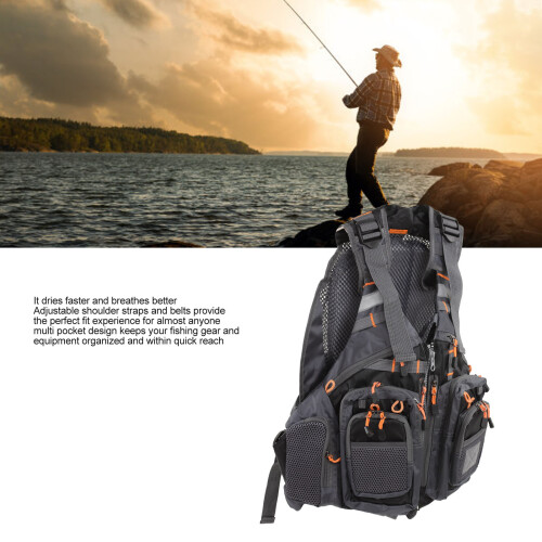 Polyester Fishing Vest with Pockets