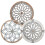 Acrylic Wall Pendant Retro Flower Decoration 3 pcs 3