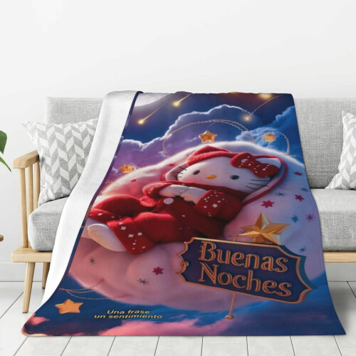 Coperta in pile Hello Kitty super morbida 50" x 40"