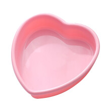 Moule à gâteau arc-en-ciel en silicone en forme de cœur, antiadhésif