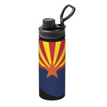 Geïsoleerde waterfles met Arizona-vlag, 530 ml, roestvrij staal