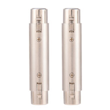 2Pcs 3-Pin XLR Female Joiners