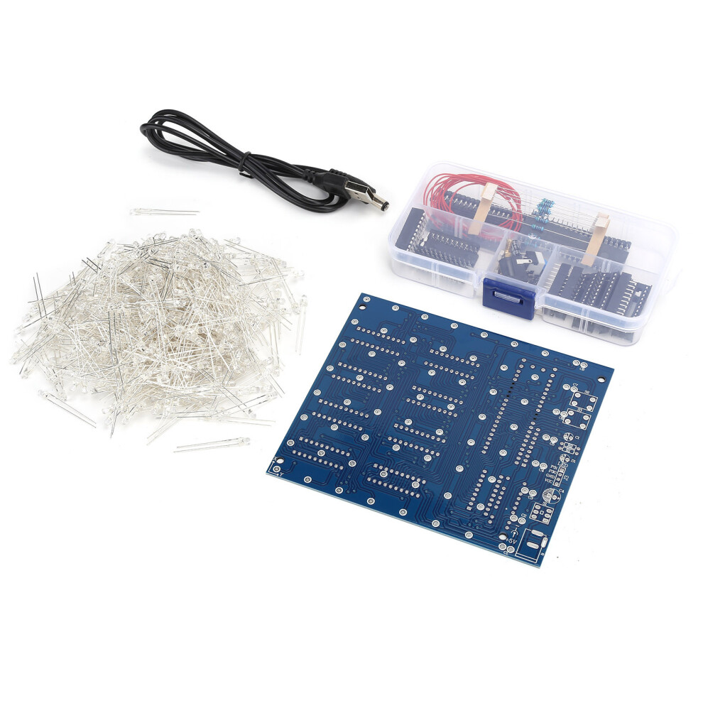 Diy 3D Cube Kit 8X8x8 Led White 7790334281703