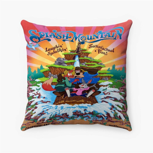 Gepersonaliseerde kussensloop met Disney Splash Mountain-thema