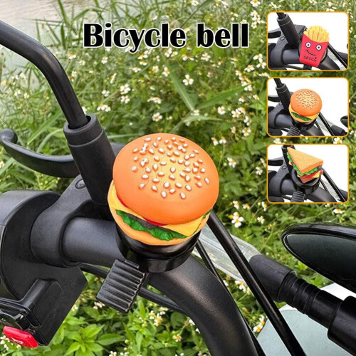 ABS Cykelringklocka Hamburgerdesign Högt ljud 1