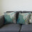 Giyblacko pillow case turquoise abstract polyester flannel 4